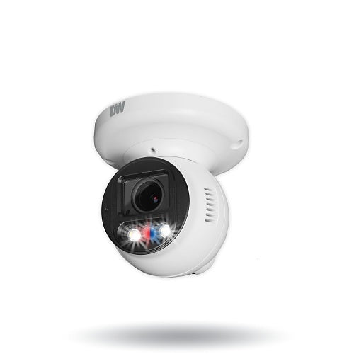 Digital Watchdog DWC-XSTD05MFQ MEGApix Ai 5MP Turret IP Camera with 2.7-2 mm Vari-Focal Lens, White Light LEDs, Flash Lights and QR Code Reader, White
