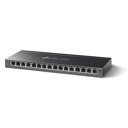 TP-Link TL-SG116P 16-Port Gigabit Desktop Unmanaged Switch with 16-Port PoE+, 120W Budget