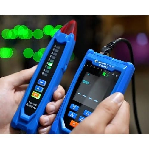 Jonard Tools TDR-100 Network Cable Tester and TDR, 6.6-1312\' Detection