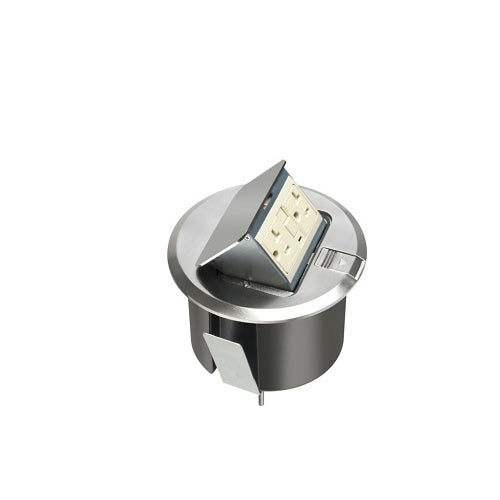 Arlington FLBT6520GNL Round Trapdoor Floor Box Cover, Nickel