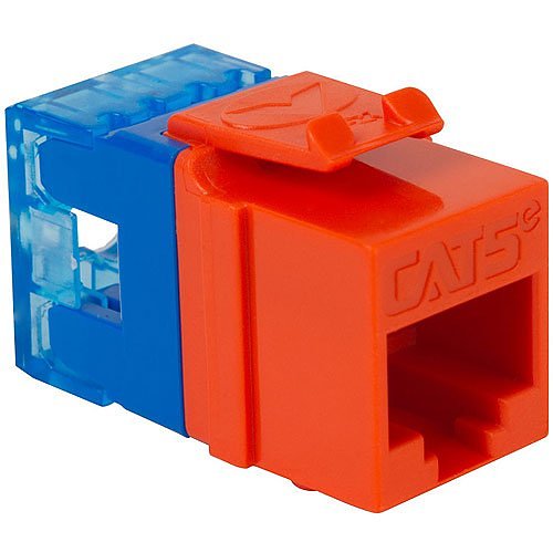 ICC Cat5e RJ45 Keystone Jack for HD Style Image of H2-107F5COR