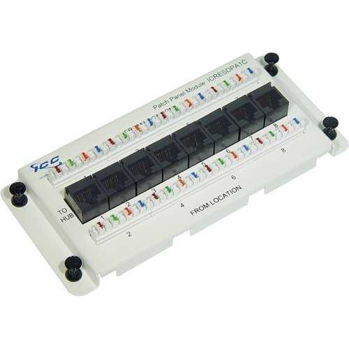 ICC ICRESDPA1C Data Module Premier Series CAT5e with Ports