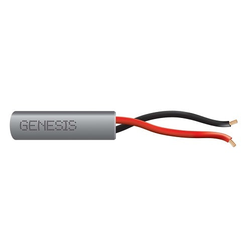 Genesis 21025809 22/2 Stranded Unshielded Cable, Riser, CMR, FT4, 250' (76.2 m) Speed Bag, Gray
