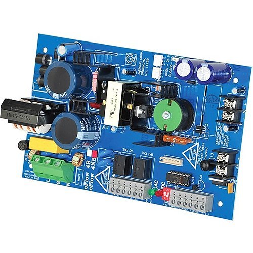 Altronix EFLOW4NB Power Supply Charger, Single Output, 12/24V DC at 4A, Auxiliary Output, FAI, LinQ2 Ready, 115V AC, Board