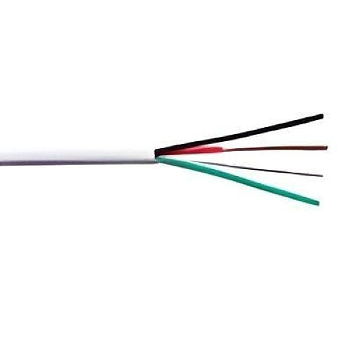 Componetics 116-0416 16AWG 4-Conductor Stranded Security and Control Cable, CL3P / CMP Plenum, White