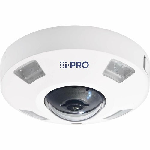 i-PRO WV-S4556LMA 5MP Sensor IR In-vehicle 360 Fisheye IP Camera with AI Engine, White
