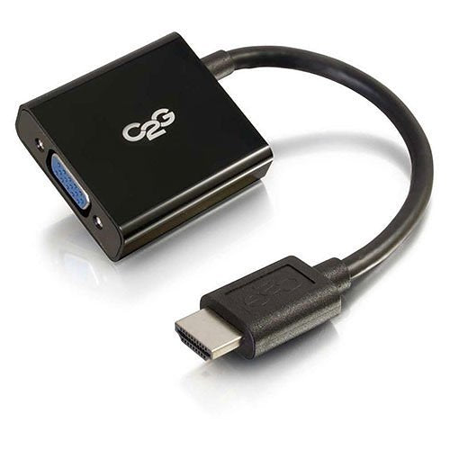 C2G CG41350 HDMI Male to VGA Female Adapter Converter Dongle, Black