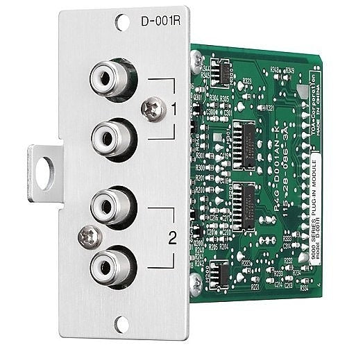TOA D-001R B00 2-Channel Line Input Module with DSP, 24V DC, 20mA, 48 KHz