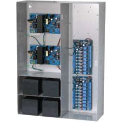Altronix MAXIMAL11 Access Power Controller with Power Supply/Charger, 16 Fused Class 2 Relay Outputs, Dual 12/24VDC P/S at 3.5A each, 115VAC, BC800 Enclosure Image of AX-MAX11