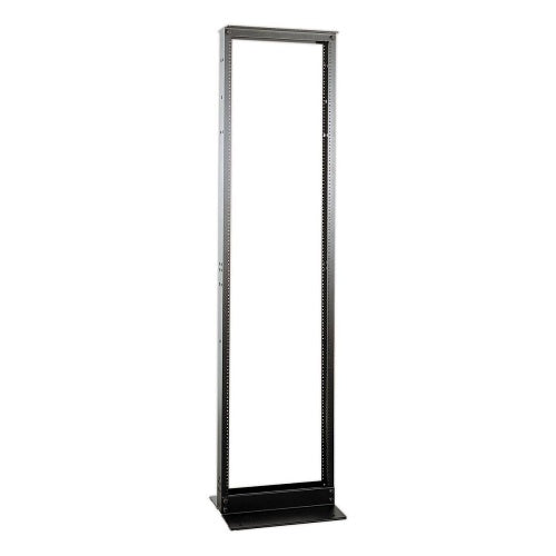 Hubbell HPW96RR19 Relay Rack, 84\\" Height, ML, 51-Units, Aluminum, Black