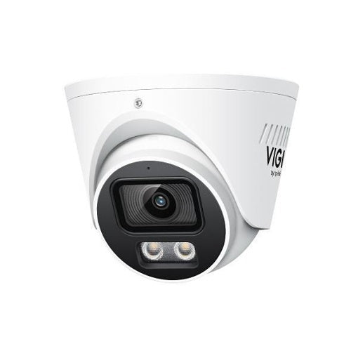TP-Link InSight S445S(2.8mm) VIGI 4MP ColorPro 2.0 Turret Network Camera with AI Detection, IP67, H.265+, White