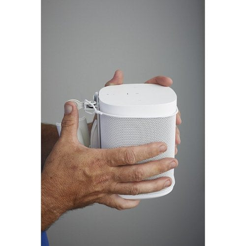 Sanus WSWM22-W1 Adjustable Wall Mount for Sonos One, Play:1 and Play:3 Speakers, Pair, White