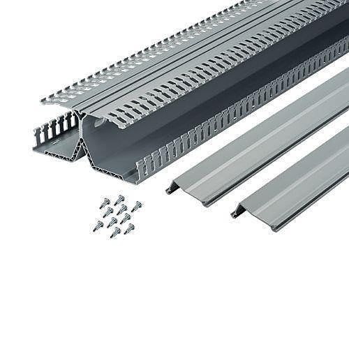 Panduit DRD22LG6 PanelMax DIN Wiring Duct with Base, Covers and DIN Rail Fasteners, 2-Height