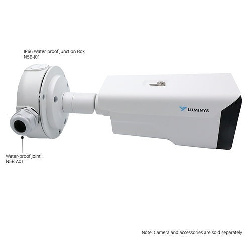 Luminys N5B-4LA2C 4MP LumiCloud LumiLuxSmart Bullet IP Camera, 2.8mm Lens, 256GB Onboard Storage