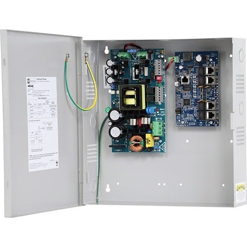 Altronix NETWAY5PX 5-Port Hardened PoE+ Switch with Power Supply and Charger, NEMA1 Enclosure