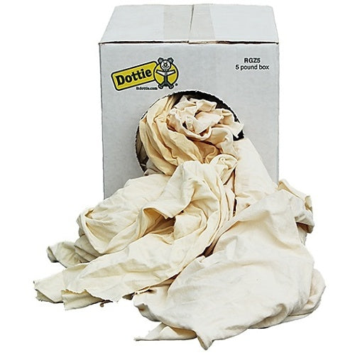 Dottie RGZ5 5 LB New Box Knit Rags, White