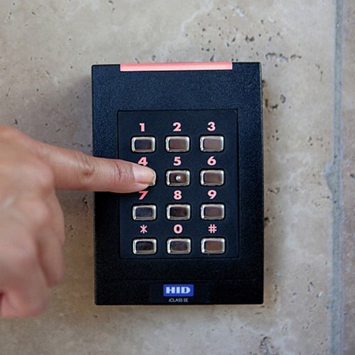 HID 921NMNTEKMA0CV iCLASS SE Series RP40 Wall Switch Contactless Smart Card Reader, Black