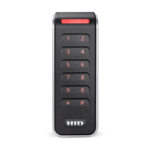 HID 20KNKS-02-00MFDX Signo 20K Contactless Smartcard Keypad Reader, Pigtail, Smart Profile, Black / Silver