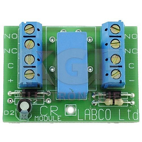 Labco CRS12-2AC Control Relay Board 12VAC, Sensitive Coil, with DPDT Contact 2A