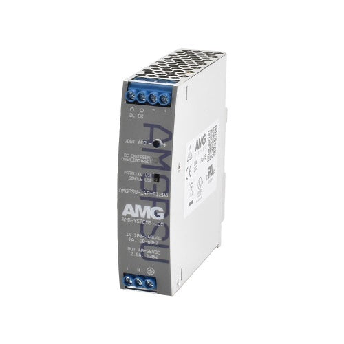 AMG Systems AMGPSU-I48-P120A Industrial Power Supply with DIN-Rail Mounting, 52VDC, 120W