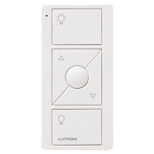 Lutron PJ2-3BRL-GWH-L01 Original 3-Button Pico Smart Remote with Raise / Lower and Preset, with Light Icons, White