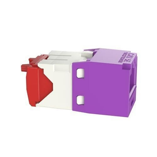 Panduit CJ5E88TGVL Mini-Com Module Cat 5e UTP Keystone Jack, 8 Pos 8 Wire