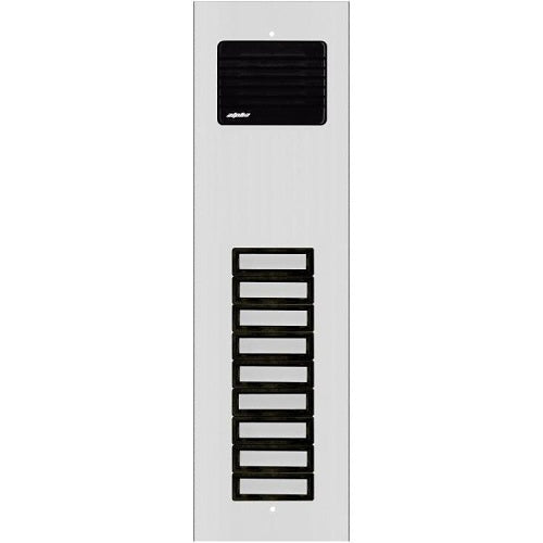 Alpha ES612/09 9 Plastic Button Long Sleeve Panel, 9-Pack, Aluminum