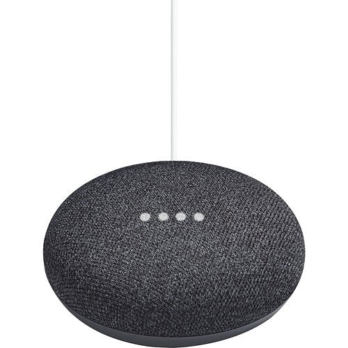Google Home Mini Bluetooth Smart Speaker - Google Assistant Supported - Charcoal Black Image of 1M-OGA216CA