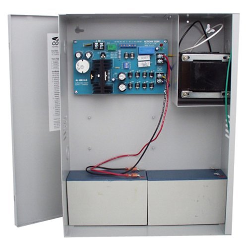 Cornell B-5243A Power Supply/Charger with Battery Backup, 12 or 24 volts, amps, Includes Batteries