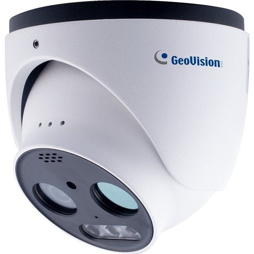 GeoVision GV-TMEB5800 5MP Thermal and Optical IR Fixed Turret Dome IP Camera, H.265 Super Low Lux, WDR Pro, 4mm Lens Image of GU-TMEB5800