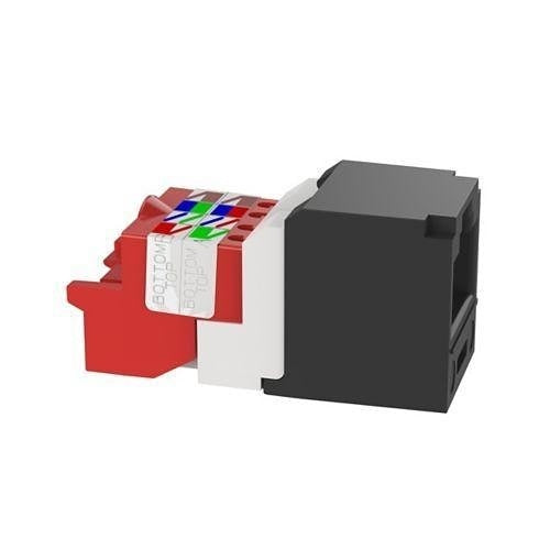 Panduit CJ5E88TBL Mini-Com Module Cat 5e UTP Keystone Jack, 8 Pos 8 Wire