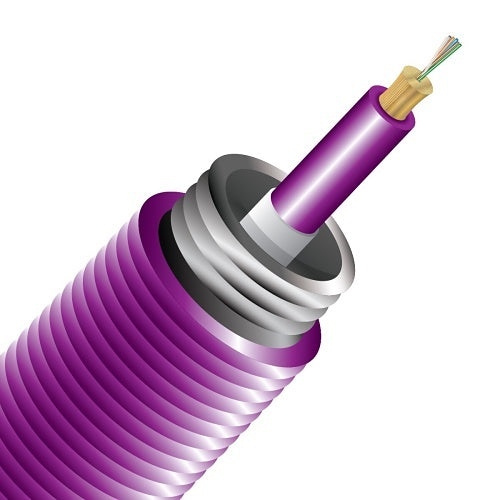 Cleerline 6IAD50125MOM4P 6 Strand SSF Interlocking Armored Micro-Distribution LT, Plenum, 50/125, OM4, Spool, 1000\'