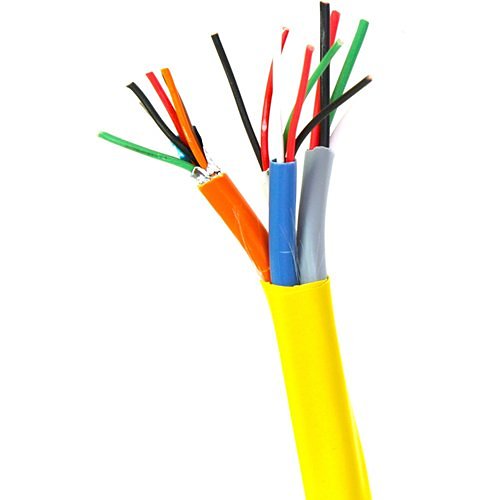 Remee 725901M1Y Stranded Plenum Access Control Cable, 22/3 Shielded, 22/4 Unshielded, 22/2 Unshielded, 18/4 Unshielded, 1000' (304.8m) Reel, Yellow