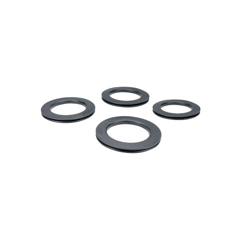 Middle Atlantic GK4 Protective Cable Grommet 4\\" Ring, 4-Piece, Black