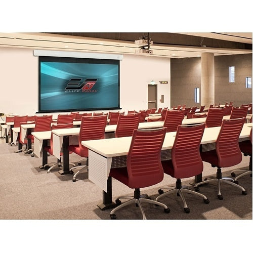 Elite Screens SK235XHW3 Saker Plus Series 235\\" Commercial Grade Electric Projection Screen, 16:9