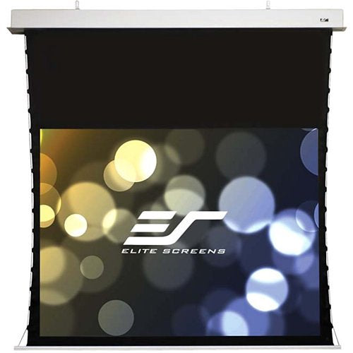 Elite Screens ITE135HW2-E8 Evanesce Tab-Tension Series 135\\" Electric Projection Screen