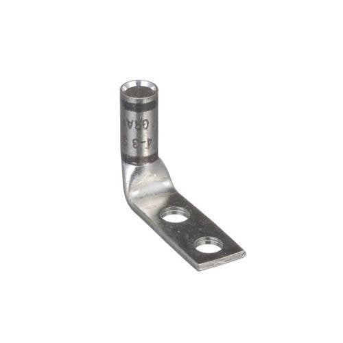 Panduit LCD4-14BFNS-L Compression Connector Lug, 2-Hole, #4-#3AWG, Copper