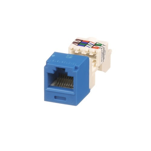 Panduit CJ688TPBU Mini-Com UTP RJ45 CAT6 TP-Style Jack Module, Blue