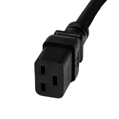 WattBox WB-PWR-20A-C19-10FT 20A Male Power Cord with 3-Prong IEC C19 Socket, Straight, 10\'