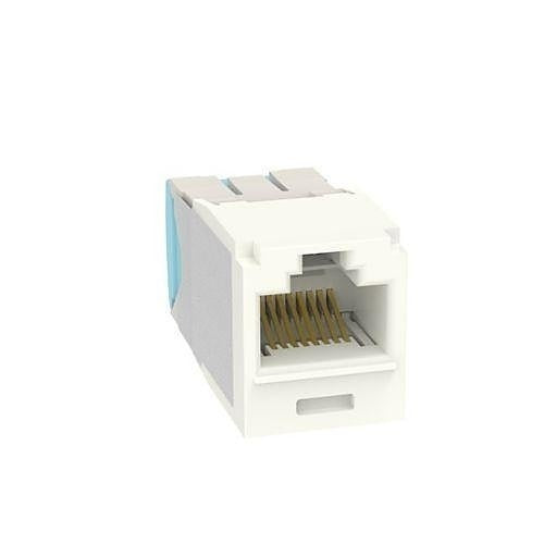 Panduit CJT6X88TGIW Keystone Jack, Mini-Com Module CAT6a 28/30AWG UTP, International White