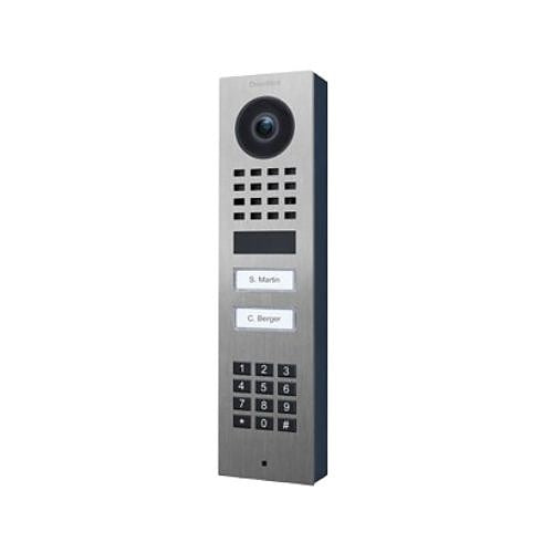 DoorBird D1102V Surface-Mount IP Video Intercom, Keypad, Stainless Steel V2A