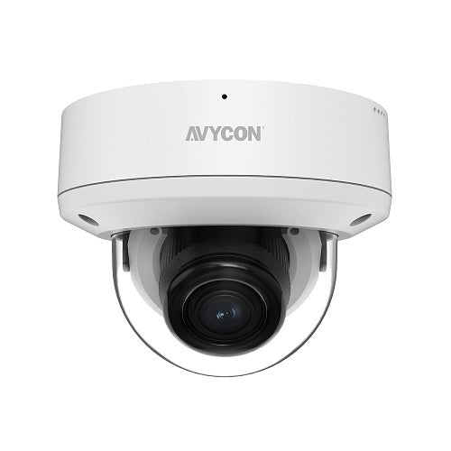 AVYCON AVC-NDV81F28 AVC-NDV81F28 Series 8MP Fixed Vandal Dome Network Camera, 2.8mm Lens, IP67, White