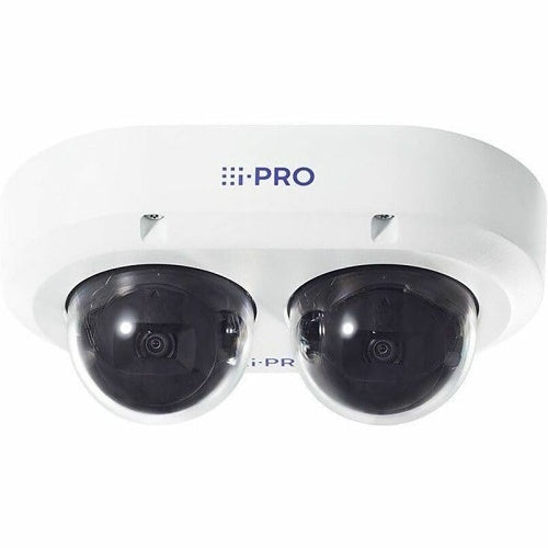 i-PRO WV-S85402-V2L 2x4MP IR Outdoor Multi-Directional Dual Sensor IP Camera with AI Engine, White