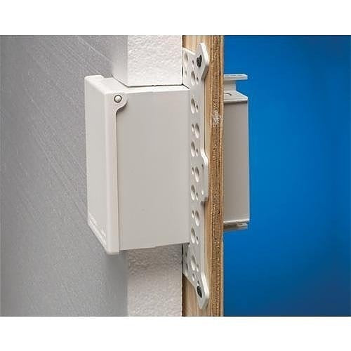 Arlington DBVMA1WGC Low Profile InBox for Foam Wall Systems, 1-Gang, 2.75-5\\", White