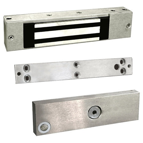 Dortronics 1107XD 1107xD Series Surface Mounted Electro-Magnetic Lock Device for Out Swinging Doors, 600lb Holding Force, 12/24VDC