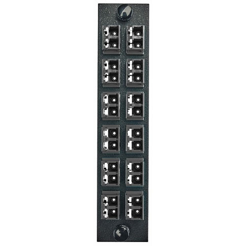 Hubbell FSPNLCDS12BK Fiber Optic Patch Panel