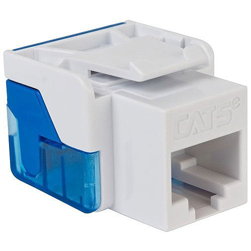 ICC IC107E5CWH CAT5e RJ45 Keystone Jack, EZ Style, 25-Pack, White Image of H2-107E5CWH