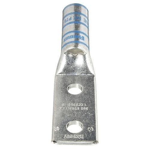 Panduit LCCX350-12-6 Copper Compression Lug, 350 KCMil, 2-Hole