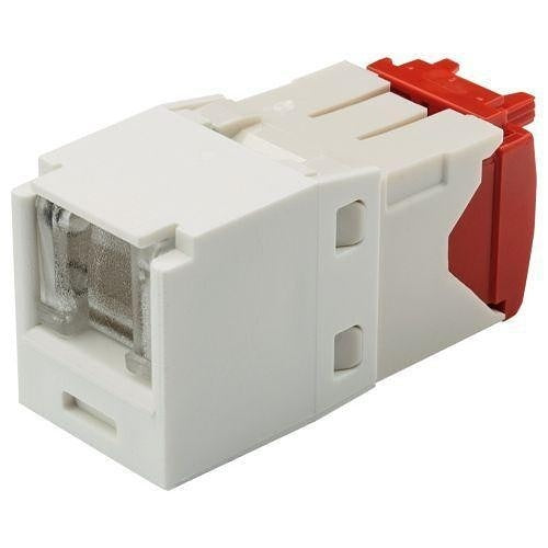 Panduit CJH5E88TGAW Mini-Com CAT5e UTP RJ45 Spring-Shuttered TG Jack Module, Arctic White