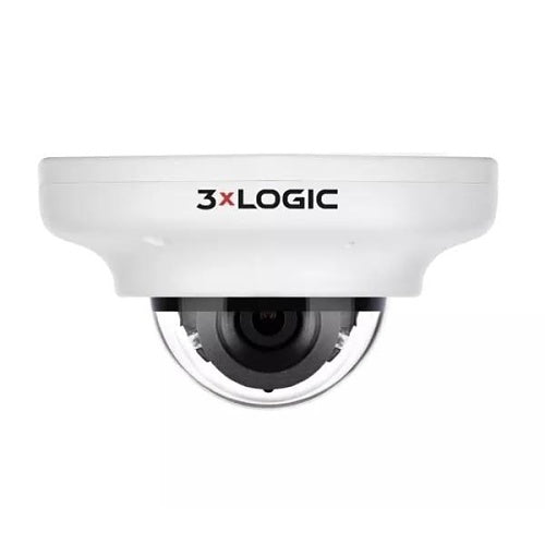 3xLOGIC VX-5M28-MD-IAW-S128 VISIX 5MP Indoor Outdoor Vandal Proof Mini-Dome Camera, IR, 2.8mm Fixed Lens, 128GB